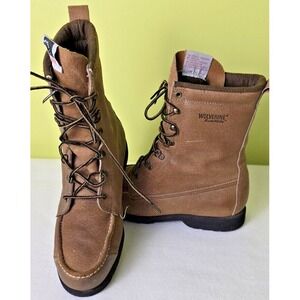 Vintage Wolverine Made In‎ USA Boar Hide Men's Boots Boarhide Size 10 M Pigskin